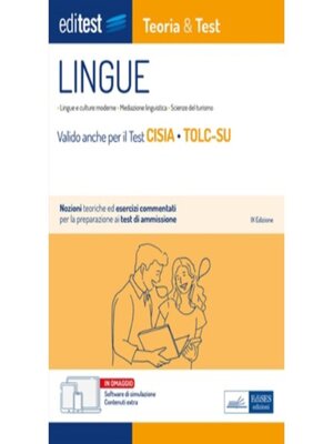cover image of EBOOK- Lingue Teoria&Test